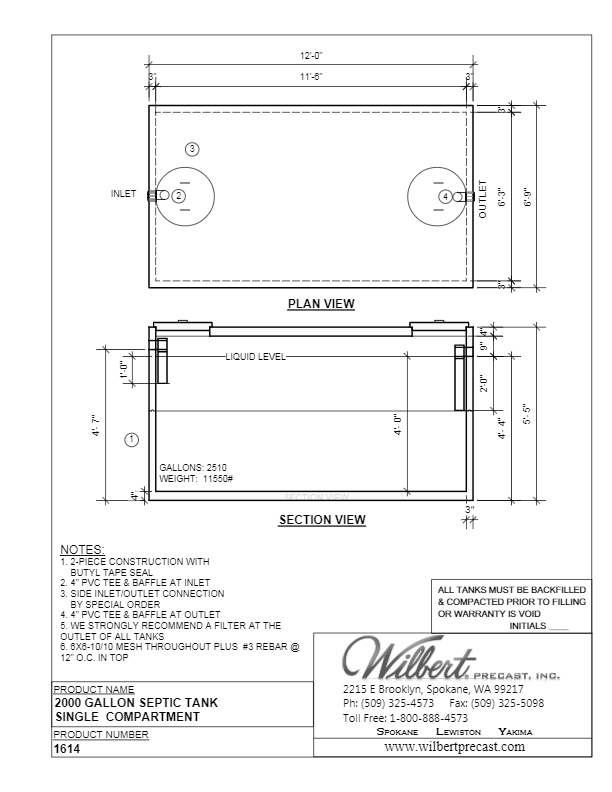 Septic Tanks - Wilbert Precast Inc.