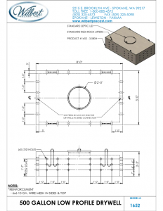 Low Profile Drywell – 500 Gallon
