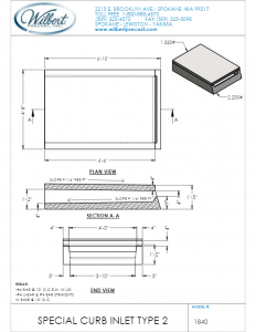 Special Curb Inlet